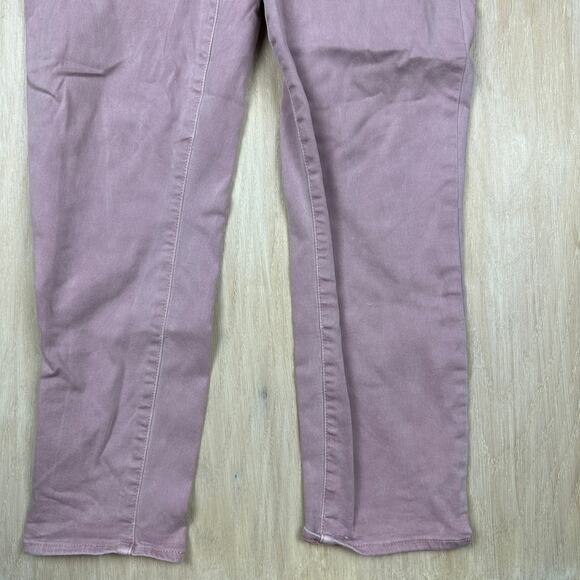 Paige Romy Flat Front Weekend Chino Rose Pink Cropped Trouser Dress Pants 28 - Picture 4 of 15